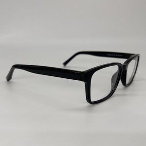 SU2C Friend Full Square Wayfarer Men's Eyeglass Frames Gloss Black 55-16-150